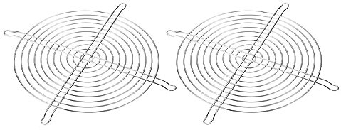 PATIKIL 200mm Lüfter Fingergrill 304 Edelstahl Grillschutz Schutzlüfter Schützende Cover für 20x20mm Lüfter für Geräte Computer Heimwerken Silber
