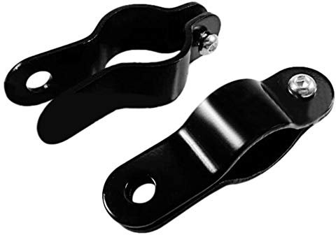 Knadgbft 2PCS Motorrad Scheinwerfer Halterung Universal Retro Scheinwerfer Halterung Scheinwerfer Lampe Halter für 35mm Gabel Schwarz