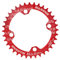 Amagogo Fahrradkettenblatt, Kettenblatt BCD 104 mm, tragbar, 42 Zähne, langlebig, leicht, Fahrradkettenblatt, Reparaturteile für Rennrad-Zubehör, Rot