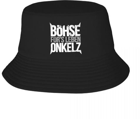 Baseballmütze Unisex und modisch Unikat Bohse Onkelz Rock Bucket Hat Leichtes Camping Deutsche Musik Angelhüte Frühling Kopfbedeckung Hut Sport Outdoor Geschenke