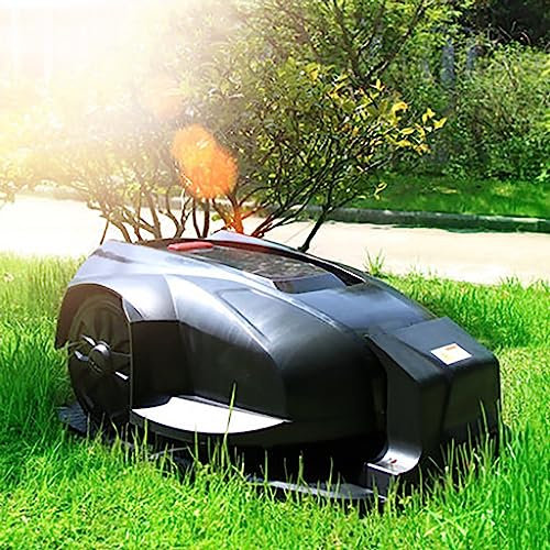 SNBGRYE Tondeuse à Gazon Intelligente, Tondeuse à Gazon éLectrique, AlimentéE par Une Batterie 24V 4.4Ah, Hauteur De Tonte (2,5-5CM), Escalade à 28°, pour Jardins Moyens à Grands,32EA