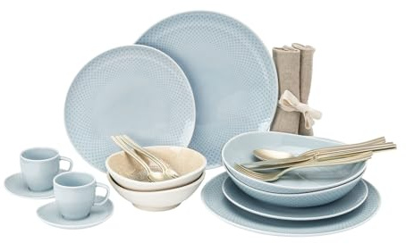 Rosenthal Junto Opal Green/Dune Kombiset Espresso 24tlg