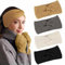 PROPOG Stirnband Damen Winter, 4 Stück Strick Ohrenwärmer Damen Verdicken Stirnbänder Mädchen Sehr Warm Elastische Gestrickte Haarband Headwrap Kopfband Warme Wintergeschenke