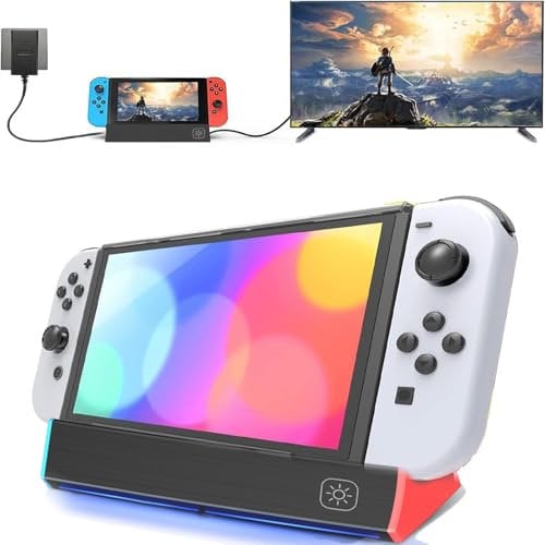 Switch & Switch OLED Dock, Switch Dock Switch, Dock Switch, HDMI Converter, TV Mode, USB, Switch, TV Output, Stand, Dock Set, Switch Set, High Output Compatible, Compact, Switch Dock, Charging Stand,