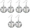 3 Paar Discokugel Ohrringe Mirror Ball 70s Mirrorball Für Damen Und Mädchen Retro Disco Motto Party Kostüm Zubehör