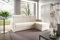 LIKMA Beige Ecksofa Neli L-Form 213x165 cm mit Schlaffunktion (190x125 cm) Eckcouch mit Bettkasten und Verstellbare Kopfstützen Wohnlandschaft Bettsofa mit Stauraum Polstermöbel Sofa