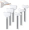 Yiarsky Lot de 6 presse-tubes en acier inoxydable - Presse-tubes en acier inoxydable - Presse-tube - Pour cosmétiques, cirage à chaussures, colorant pour cheveux, pigments, pommades