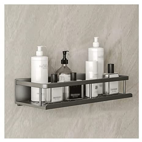 TBLOTYD Storage Rack Toilet Washstand Simple Storage Rack Kitchen Countertop Metal Storage Rack Wall Perforated Storage Rack,30