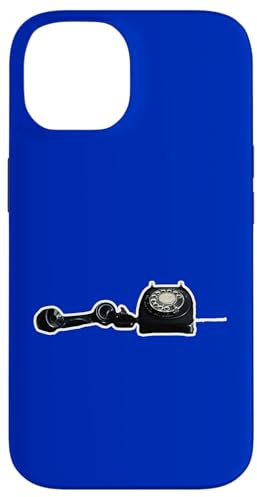 Carcasa para iPhone 14 Retro Dial Rotary Phone Old School Teléfono Tienda de segunda mano