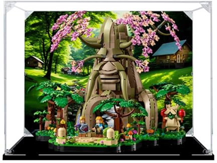 Deku Tree Vitrine en acrylique compatible avec Lego 77092 pour collectionner et protéger les expositions, transparent, 15,7 x 15,7 x 13,7 pouces (modèle non inclus) (option 1)