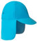 Gifts Treat Baby Jungen Strandmütze Kinder Legionärsmütze, UPF 50+ Sonnenschutz Badekappe, Kinder Sonnenhut mit Nackenschutz, blau, 4-6 Jahre