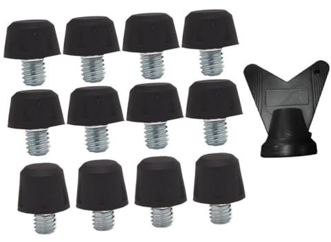 12 tacos para zapatos de fútbol para entrenamiento y competición al aire libre, color verde, 8 mm, 11 mm, Negro, 8 mm, 11 mm, 8mm 11mm