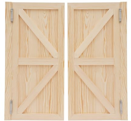 Porte coulissante à double porte, en bois, 90 x 40 cm, résistante aux rayures, battante, pour cafés, bars, clubs, salons, entrées de cuisine, bibliothèques, entrées de bureau (Log Color)
