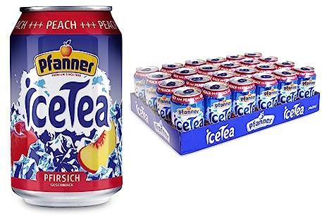 Pfanner Eistee Pfirsich, 24er Pack (24 x 330 ml) (ohne Pfand, Lieferung nur nach Österreich)