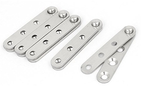 sourcing map 5stk 60mm x 11mm x 9mm Edelstahl 360 Grad drehbarer Pivot Türscharnier de