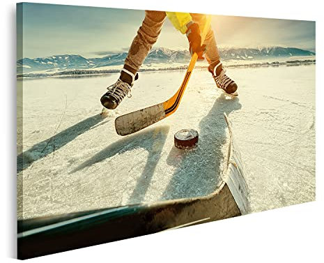 islandburner Bild auf Leinwand Eishockey Spiel Auf See Bilder Wandbilder Poster