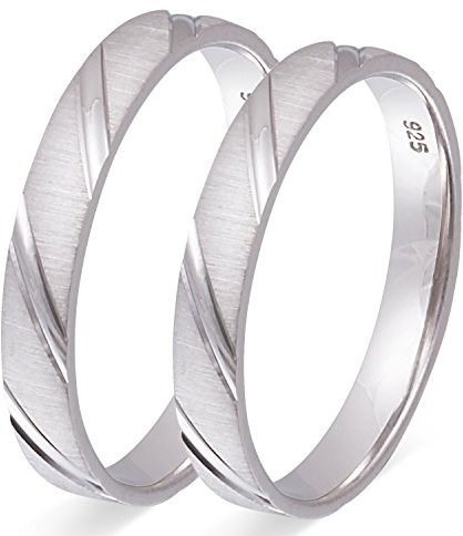 Juwelier Schönschmied - Unisex Eheringe Freundschaftsringe Partnerringe Silber Achilles - S69HHpe