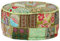 vidaXL Sitzpouf Handgefertigt Grün Sitzhocker Sitzkissen Sitzpuff Hocker Pouf
