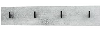 Vladon Wandgarderobe Wandpaneel Garderobenpaneel Linea V2, Made in Germany, in Beton Oxid Optik