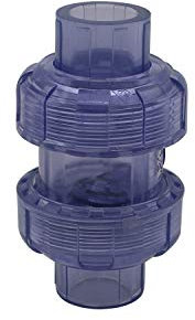 Clapet anti retour pvc diamètre intérieur 20 25 32 40 50 63mm soupape vanne clapet anti refoulement vidange clapet anti odeurs piscine (Diamètre Intérieur 25mm)