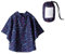 Gaga city Kinder Regencape, Regenmantel Regenponcho Regenjacke mit Kapuze Wasserdicht Regencape für Jungen Mädchen Blaue Sterne/S