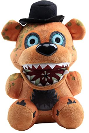 uiuoutoy Five Nights at Freddy's Plüschtier, FNAF The Twisted Ones, brauner Freddy-Bär, Plüschtier, Plüschtier, Geschenk für Kinder, 20,3 cm