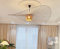 YONIISEA Vertigo Lampe Braun 100CM, Modern Ambientebeleuchtung Hängelampe, Höhenverstellbar Vertigo Pendelleuchte Deckenlampe mit E27 Fassung, Hängeleuchte fur Wohnzimmer/Schlafzimmer,40W