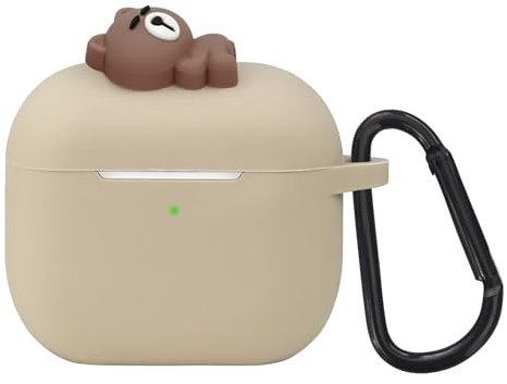 Wonhibo Custodia in silicone per Airpods di terza generazione 2021, morbida custodia a forma di animale kawaii per Apple Airpod 3 Gen con portachiavi