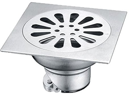 Anti-Odore Scarico a Pavimento Quadrato Acciaio Inossidabile. Scarico Pavimento dell'inserto della Piastrella Bagno, con Copertura del Filtro Rimovibile