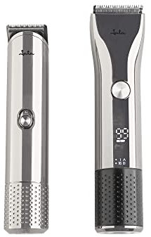 Jata, JBSE2102 Haarschneide- und Rasierer-Set, hohe Präzision, mit verschiedenen Schneideführungen, Laufzeit von 90 Minuten, Klingen aus Edelstahl, inkl. Zubehör