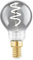EGLO E14 Lampe dimmbar, Spiral LED Glühbirne, Vintage Deko Leuchtmittel schwarz-transparent im Retro-Design, 4 Watt, 100 Lumen, warmweiß, 2000k, Edison Birne P45, Ø 4,5 cm