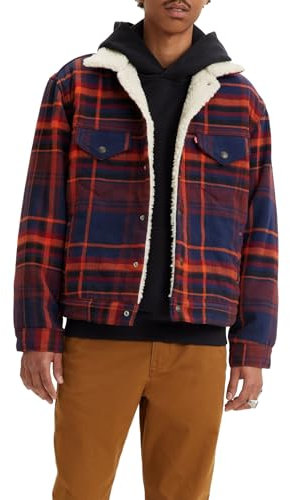 Levi's Herren Vintage Sherpa Trucker Pld Jacke, Paul Plaid Naval Academy, Mehrfarbig, XL