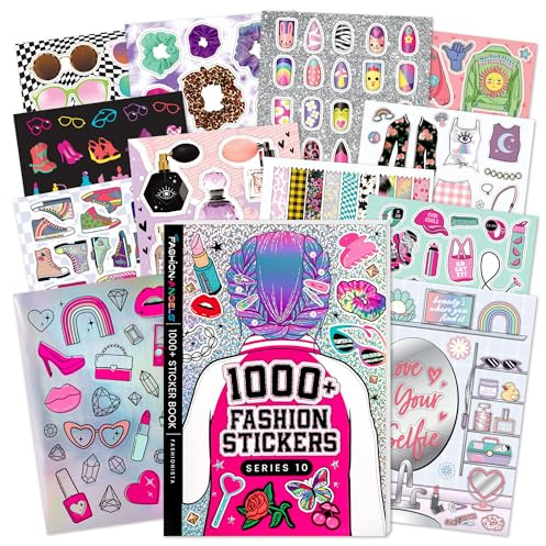 Basic Fun Fashion Angels 1000+ Fashion Stickerbuch, ab 8 Jahren