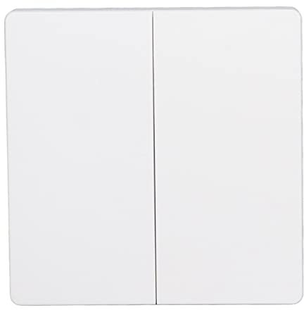 Kabelloser Lichtschalter, Autark, Wandschalter, Infrarot-Fernbedienung, Batteriefrei, Wasserdicht für Zuhause(Zwei Knöpfe)