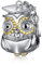 LaMenars Eule Charm for 925 Sterling Silver Für Frauen Armbänder Halsketten Dangle Anhänger für Weihnachten Valentinstag für Mädchen