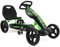 509 Crew XSpeed Pedal Go Kart, Pedal Car, Ride On, Sporty Graphics on The Front Fairing, Adjustable Seat, 4 Spoke Rims 25cm (10) Eva Wheels, Sporty Steering Wheel, with Hand Brake, Ages 4+ (Green)