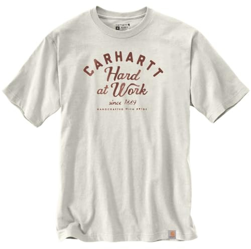 Carhartt Herren T-Shirt Relaxed Fit S/S Graphic, Farbe:Malt, Größe:S