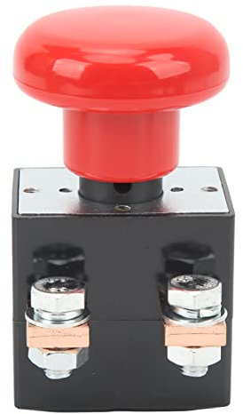 Interruttore a Pulsante di Arresto di Emergenza IP67 Impermeabile 220‑250A 12‑220V Foro di Montaggio da 50 Mm per Carrelli Elevatori per Veicoli