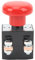Interruttore a Pulsante di Arresto di Emergenza IP67 Impermeabile 220‑250A 12‑220V Foro di Montaggio da 50 Mm per Carrelli Elevatori per Veicoli