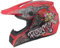 Kinder Crosshelm Mejia – Motorradhelm für Kinder, ABS-Schale, robuster Kinderhelm für Downhill, Quad und Motocross, Mattrot, Größe M, 55 – 56 cm