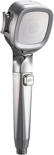 4-Mode Handheld Pressurized Shower Head with Pause Switch, Shower Head High Pressure,Adjustable SPA Shower Head,Handheld Powerful Flow Shower Heads