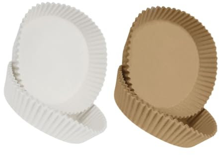 ABOOFAN 100 Piezas Papel Hornear Antiadherente Revestimiento Freidora Aire Almohadillas Cocina