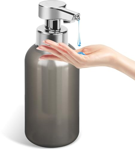 Phneems Seifenspender Automatisch Elektrischer Automatic Soap Dispenser Mit Sensor No Touch Sensor Automatischer Seifenspender FüR Bad,KüChe,BüRo 450ML Grau