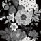 SOEWIOU 300 * 44.5cm Floral Peel and Stick Wallpaper,Black/White Vintage Wallpaper Decorative Self-Adhesive Contact Paper for Living Room Bedroom Washroom Cabinet Wall