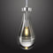 ZYBWL Chrom Raindrop Pendelleuchten 1 flammig Küche Insel Kristalle hängelampe klar massivem Glas Pendelleuchte moderne Kronleuchter für Esszimmer Veranda Flur Wohnzimmer,E14 Fassung