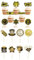 DazzJoy 16 Stk 2025 Tortendeko Happy New Year Kuchendeko,Tortendeko Silvester Deko 2025 Cake Topper Neujahr,2025 Silvester Kuchen Deko,Silvester Party Deko 2025,Happy New Year Cupcake Topper