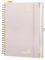 POPRUN Tagesplaner 2025 2026 Ringbuch mit Hardcover 30,5 x 22 cm, Tageskalender A4 1 Tag 1 Seite (Montag - Sonntag), Terminplaner (Aug.2025-Jul.2026) mit Plastiklineal - Hellrosa