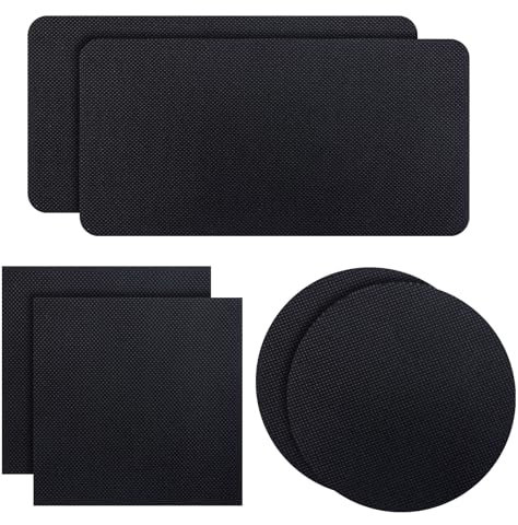 Gosknor 6stk Teiliges Reparaturset für Trampolinflicken, 3 Arten von Flicken Selbstklebende Trampolinflicken Trampolinzubehör zum Reparieren von Löchern Oder Rissen in Trampolinmatten