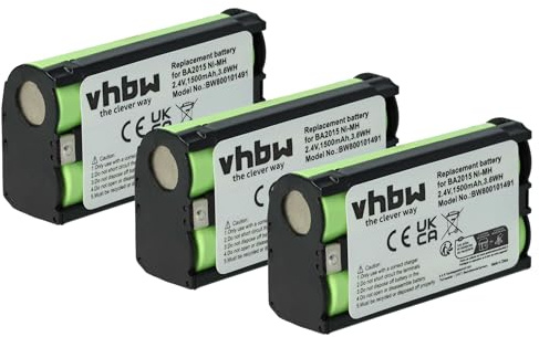 vhbw 3X Akku kompatibel mit Sennheiser EW 122P G4