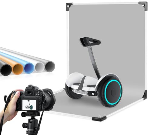 Kleiner Backdrop Stand 2x4ft, Flache Lay Nahtlose Papierstützen, Abnehmbare Querstange, Tragbare Background Stand Unterstützung für Fotografie, Tisch Backdrop Halter für Make-up Lebensmittel Kleine Pr